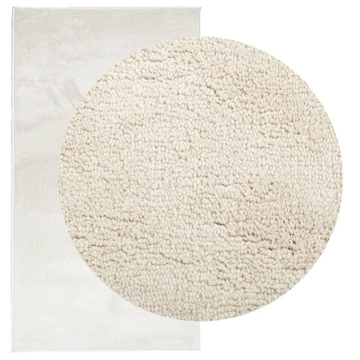 VIDAXL Tapis OVIEDO a poils courts beige 60x110 cm