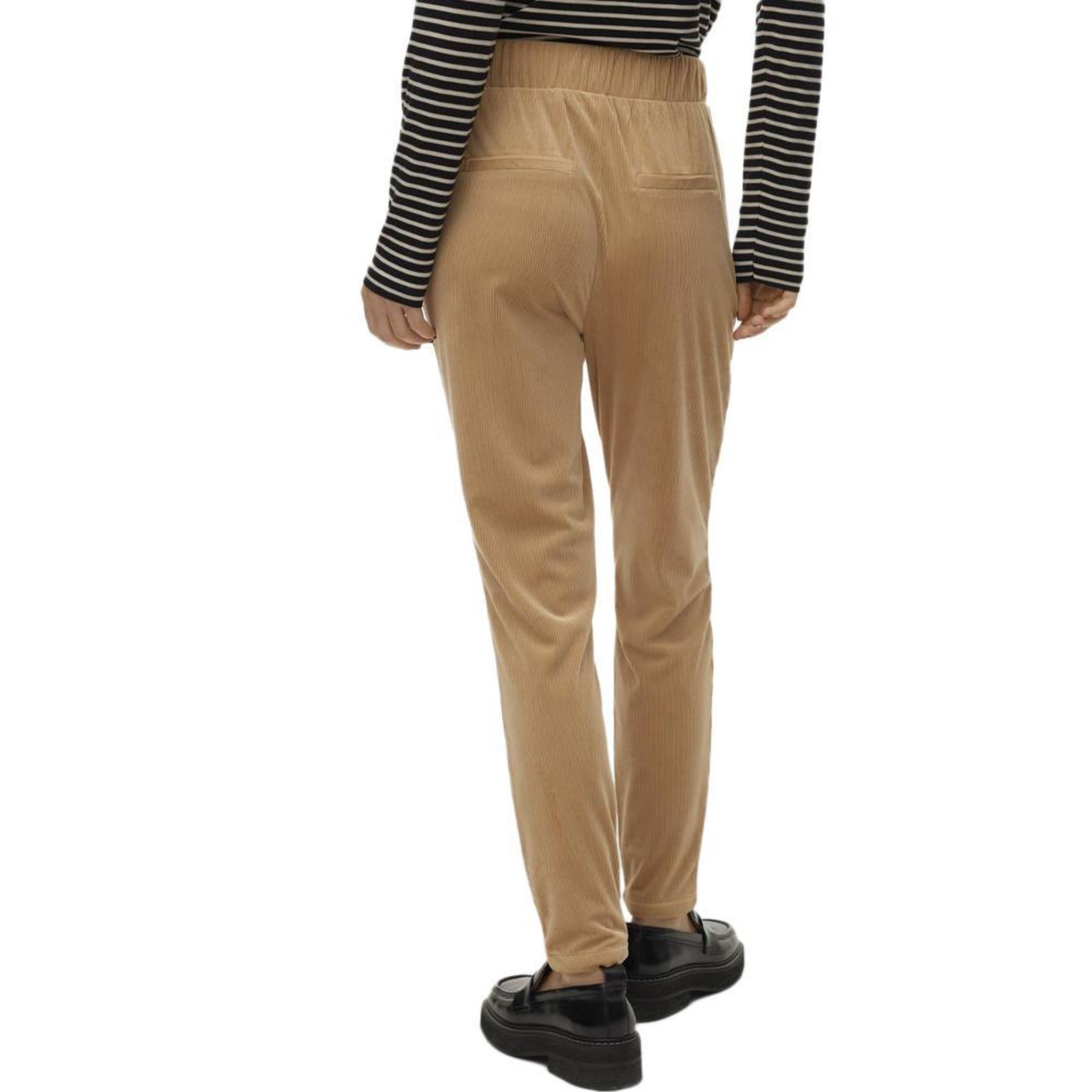 Voir la diapositive 2 : Vero Moda Pantalon fluide Velours Camel Femme Vero Moda Lea