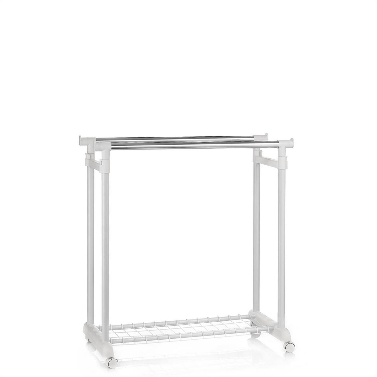 IDIMEX Portant à vêtements GROSSO, en métal chromé