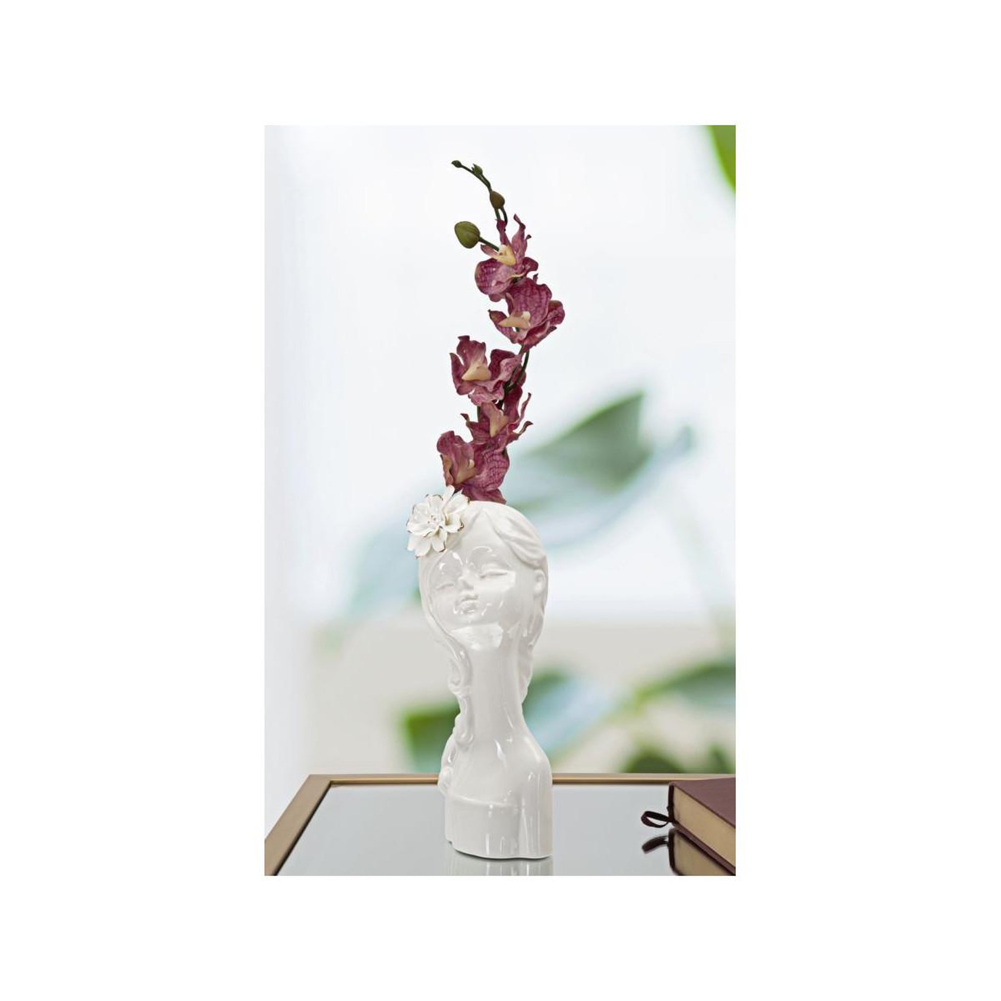 Voir la diapositive 5 : Paris Prix Vase déco en porcelaine  young lady  24cm blanc