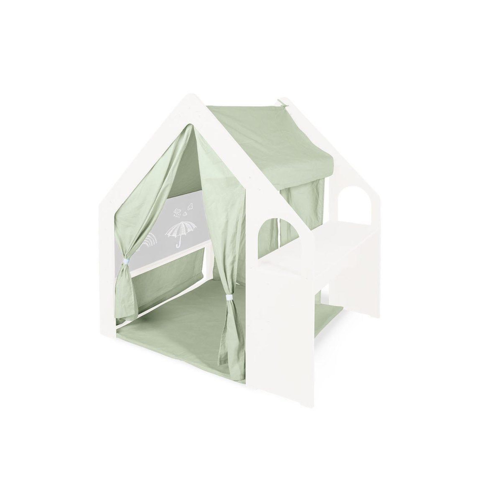 Pinolino Toit en tissu pour maisonnette Thilda - vert sauge