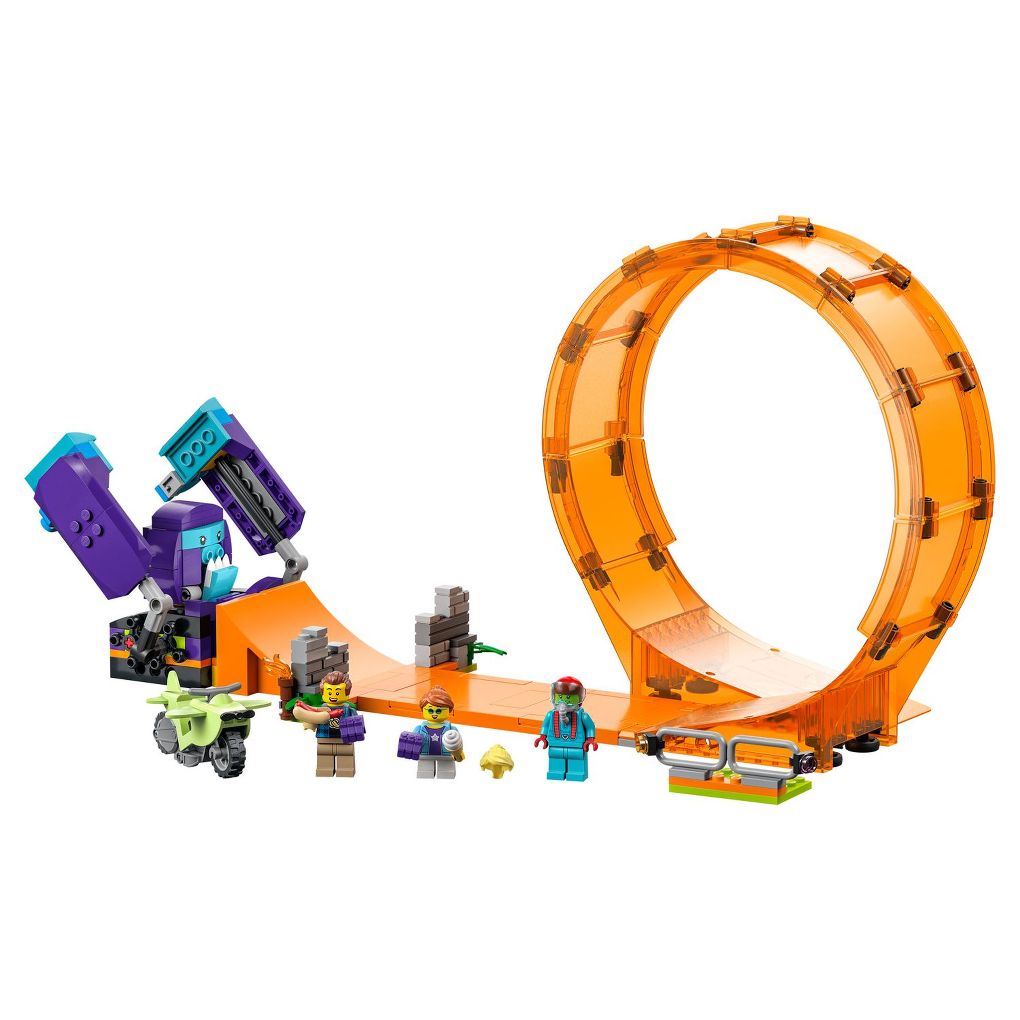 Voir la diapositive 3 : LEGO City Stuntz 60338 Le Looping du Chimpanzé Cogneur