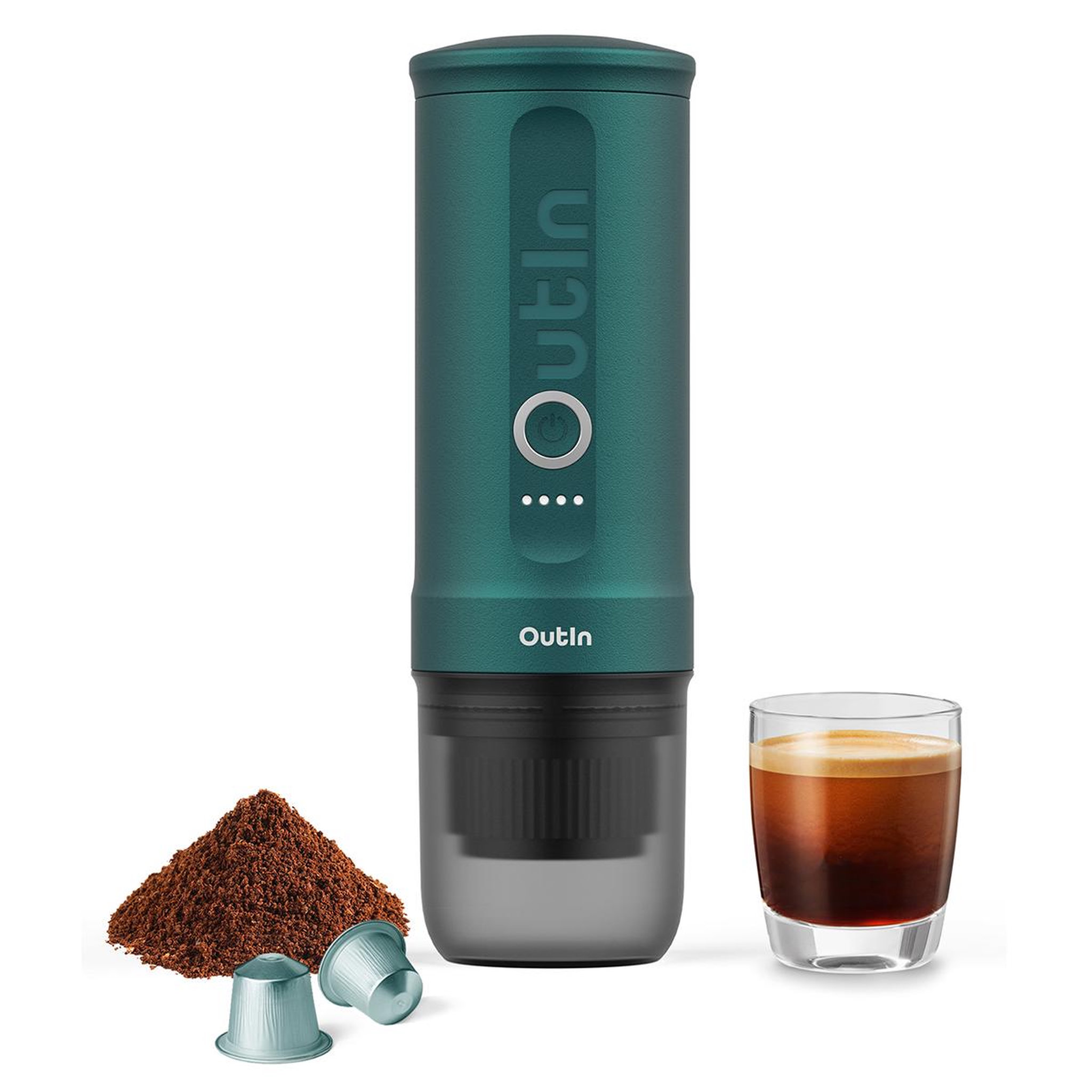 OUTIN Machine à expresso portable sarcelle d'été - otem-01-teal