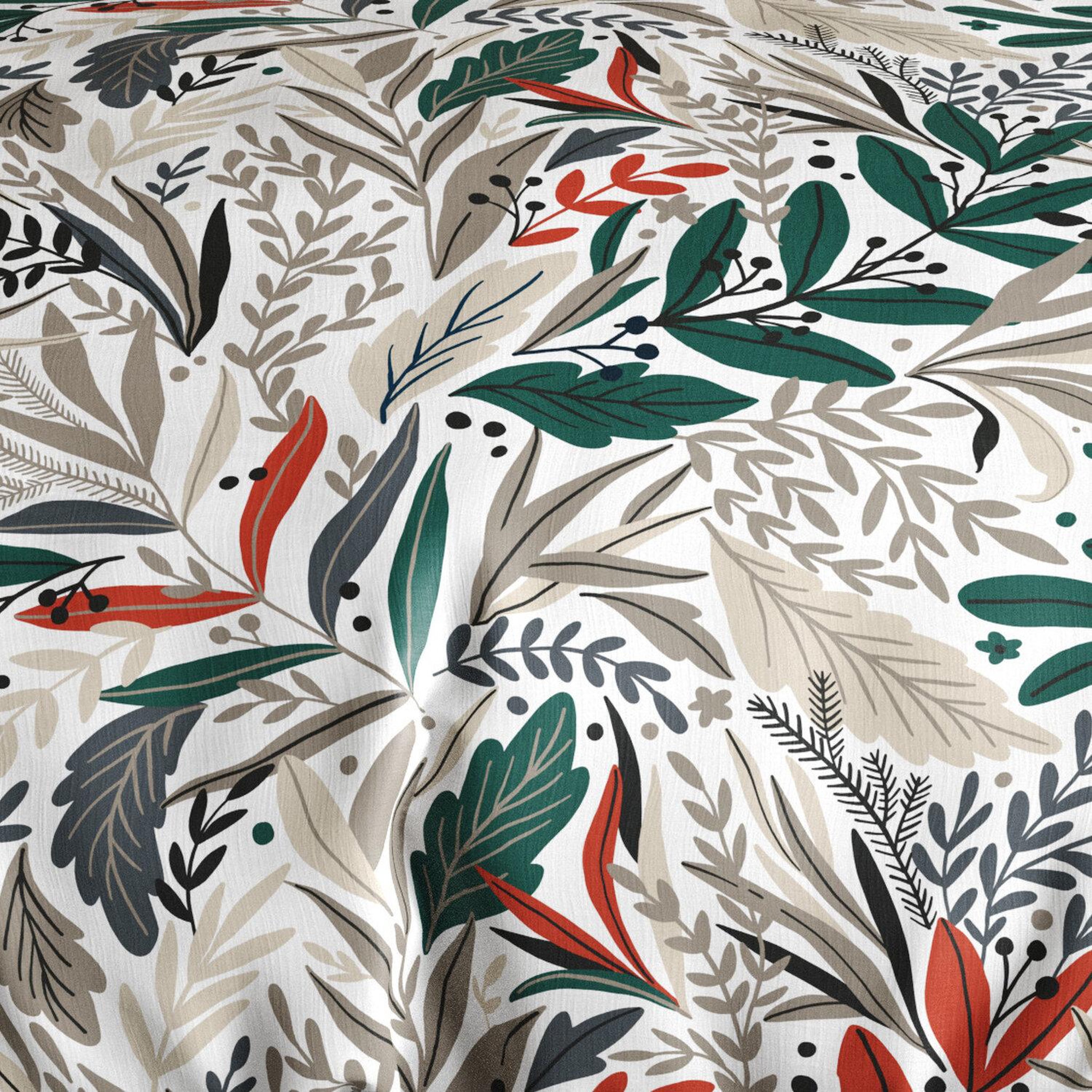 Voir la diapositive 5 : Les Ateliers du Linge Parure de couette 100%polyester 60gsm-luziola