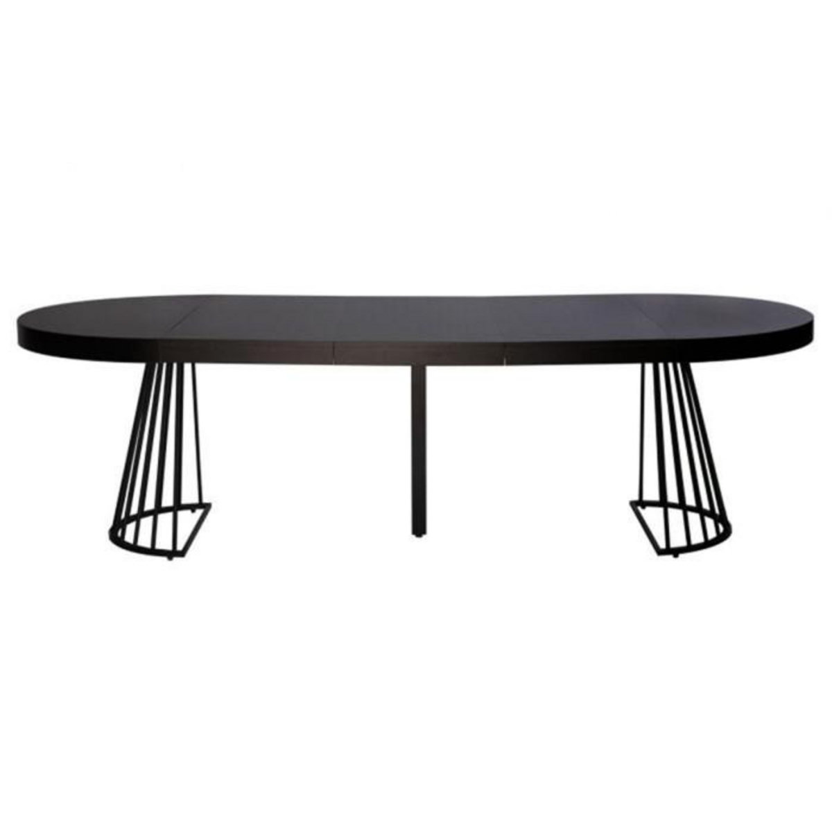 Paris Prix Table de Repas Extensible  Virginia  110-260cm Noir