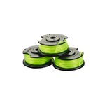 Ryobi Lot de 3 bobines simple fil torsadé RYOBI 2mm pour coupe-bordures sur batterie RAC143