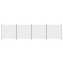 Voir la diapositive 3 : VIDAXL Cloison de separation 4 panneaux Blanc 698x180 cm Tissu