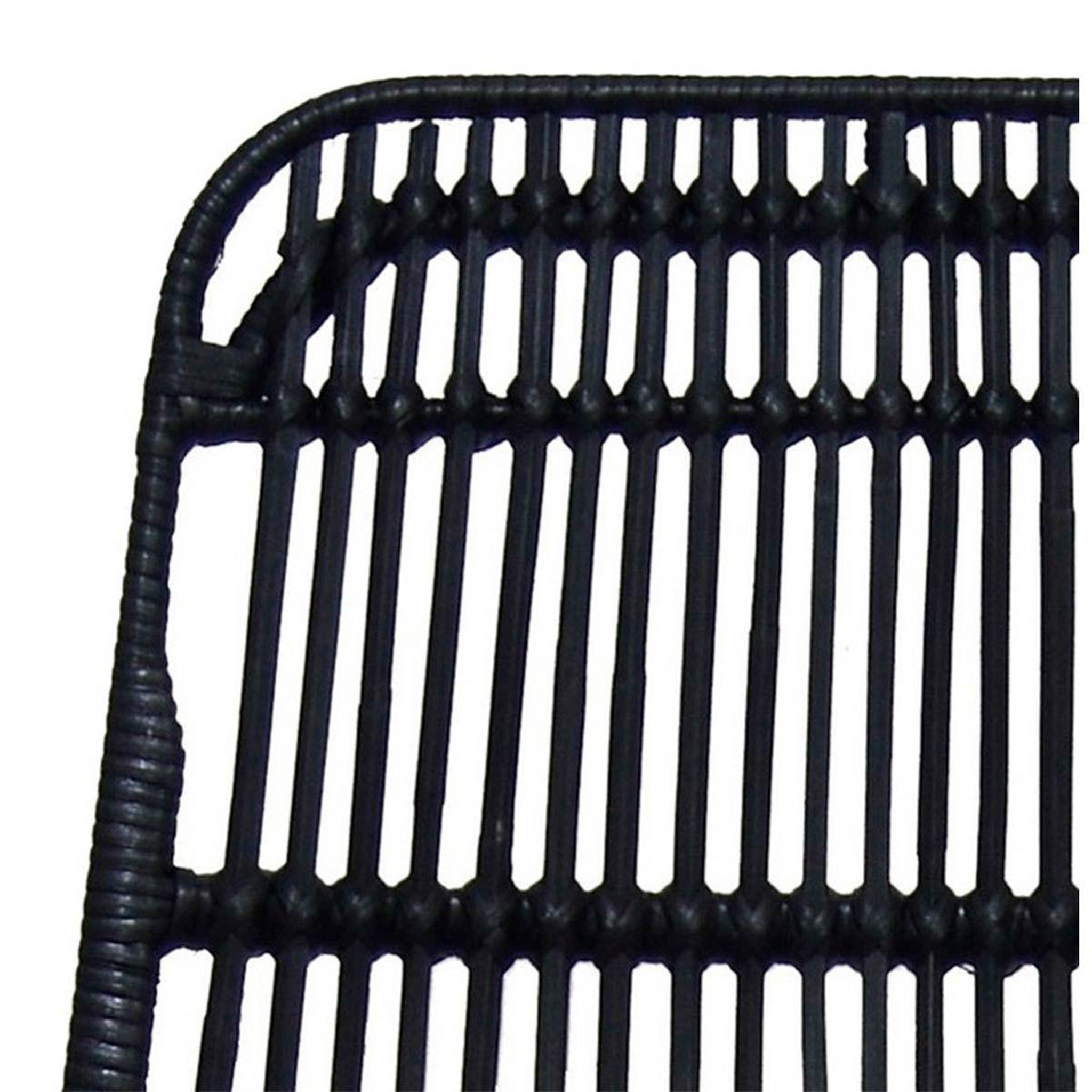 Voir la diapositive 5 : Paris Prix Tabouret de bar design en rotin  baloin  94cm noir