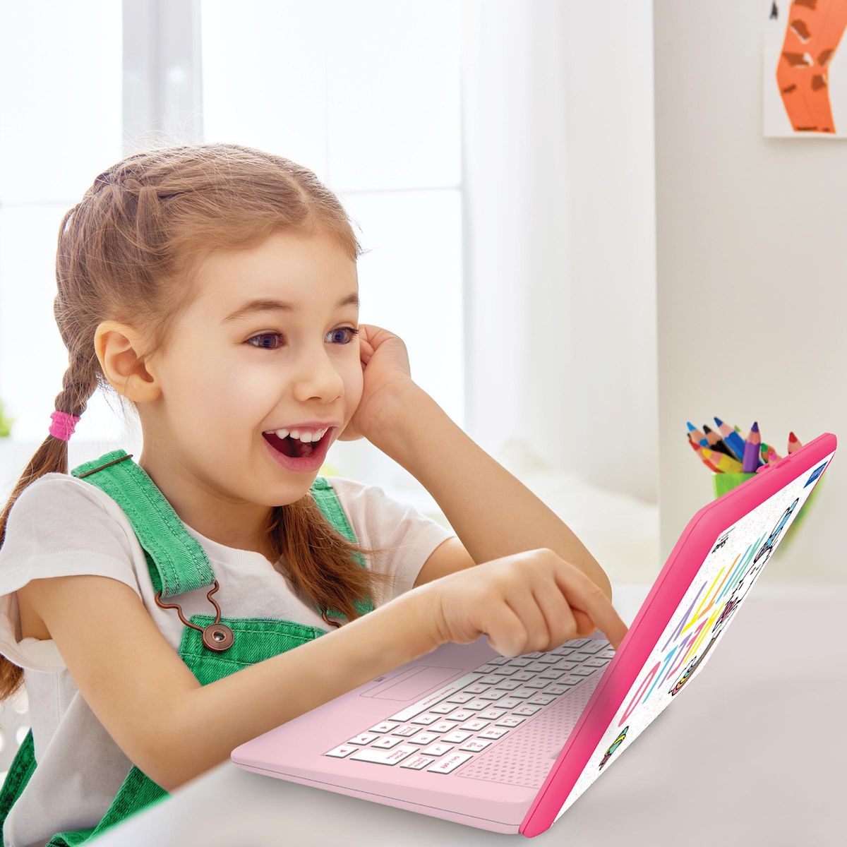 Lexibook Ordinateur portable éducatif bilingue Hello Kitty (FR/EN)