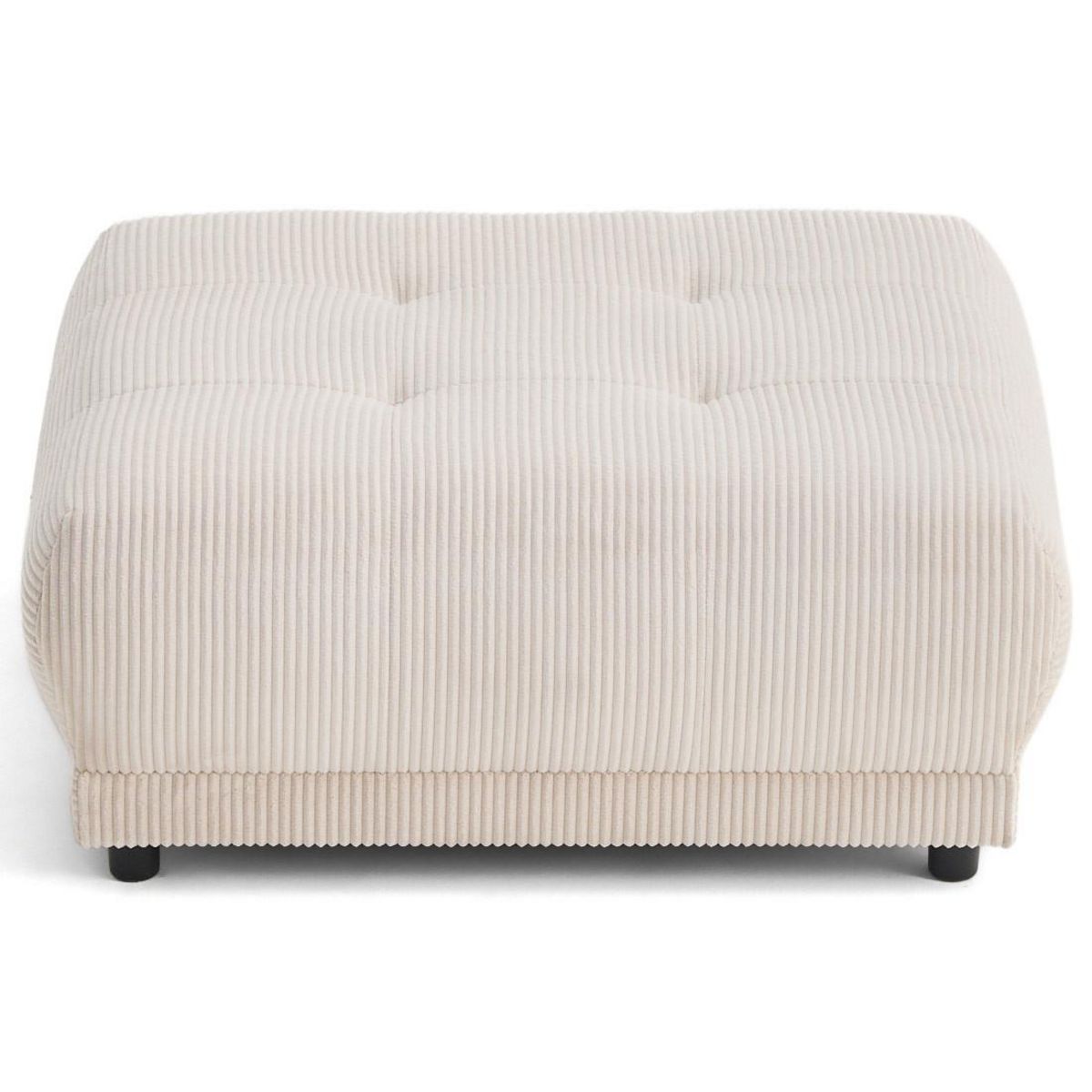 LISA DESIGN Amadora - pouf en velours côtelé