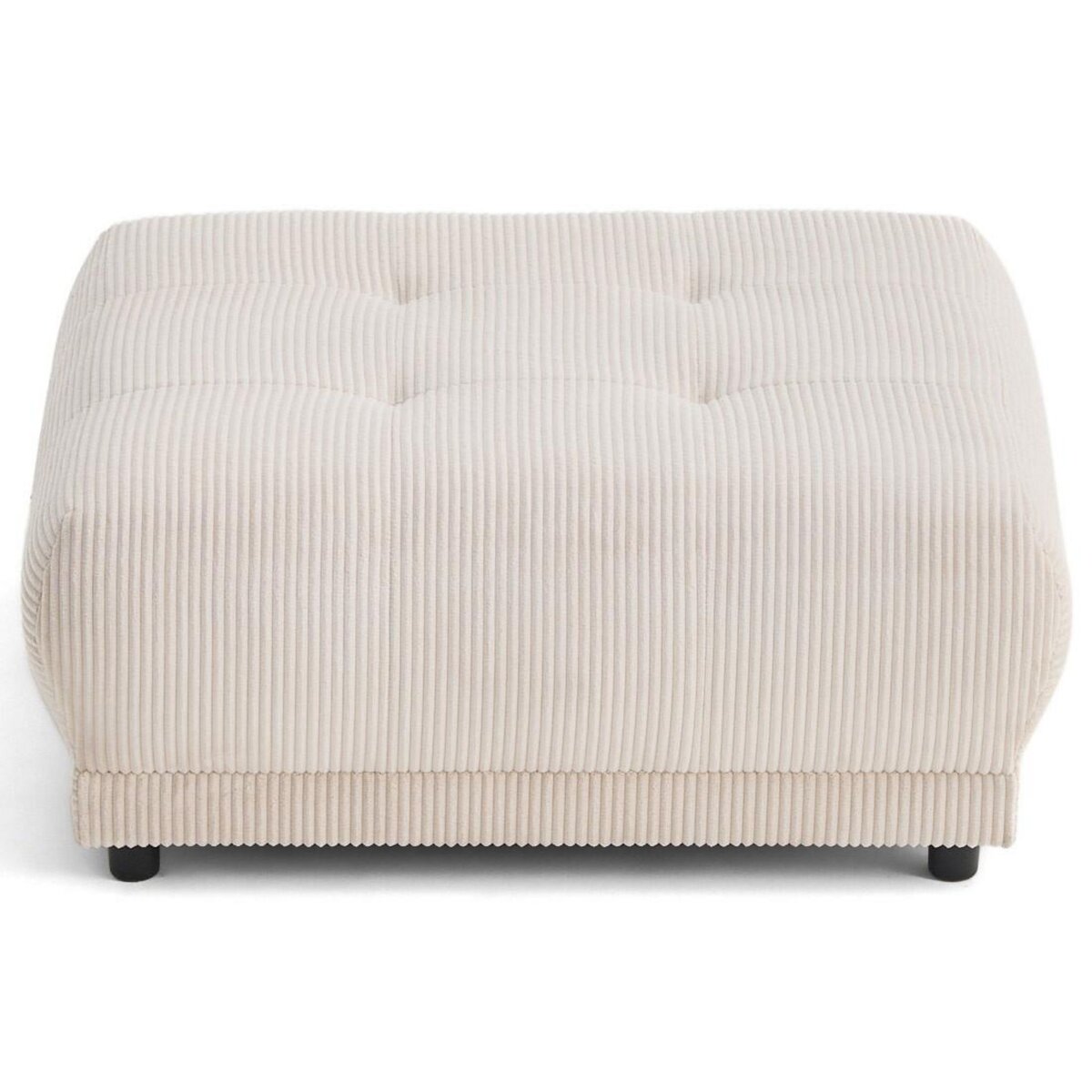 LISA DESIGN Amadora - pouf en velours côtelé