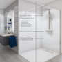 Voir la diapositive 2 : AURYS Paroi de douche - AURYS - BALEARES - Verre Timesless clair 6 mm - L.198 x l.100 cm