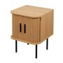 Voir la diapositive 1 : DIVERS Table de chevet 2 portes effet tasseau BONNIE - Beige
