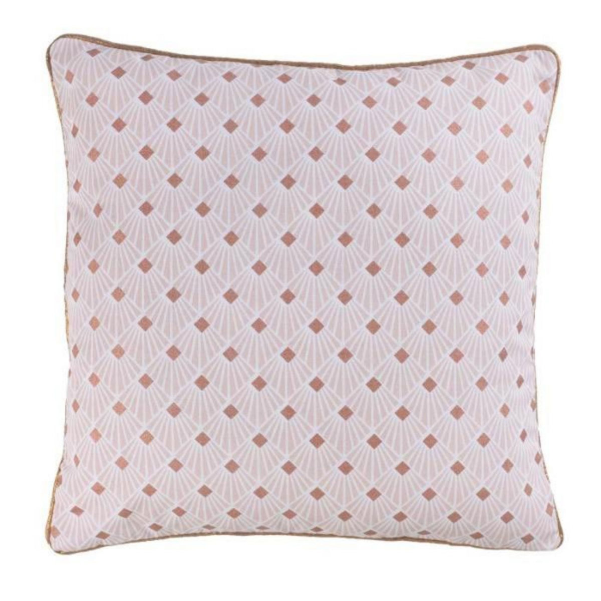 Paris Prix Housse de Coussin Déco  Oliana  40x40cm Rose