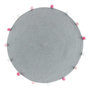 Voir la diapositive 1 : Paris Prix Tapis Rond Enfant  Pompomparty  90cm Gris