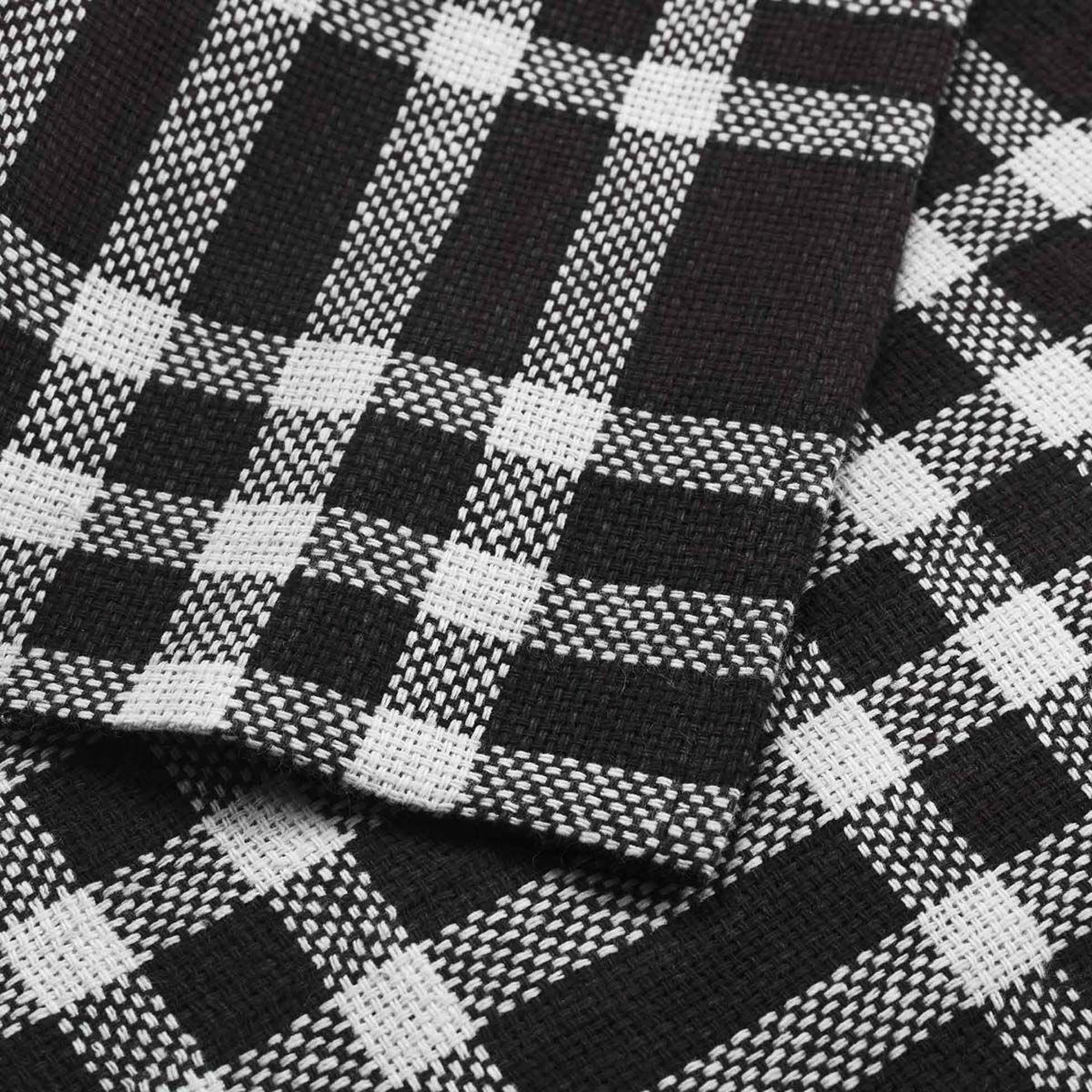 Voir la diapositive 2 : Douceur d'Intérieur Lot de 3 serviettes de table  traditio  45x45cm noir
