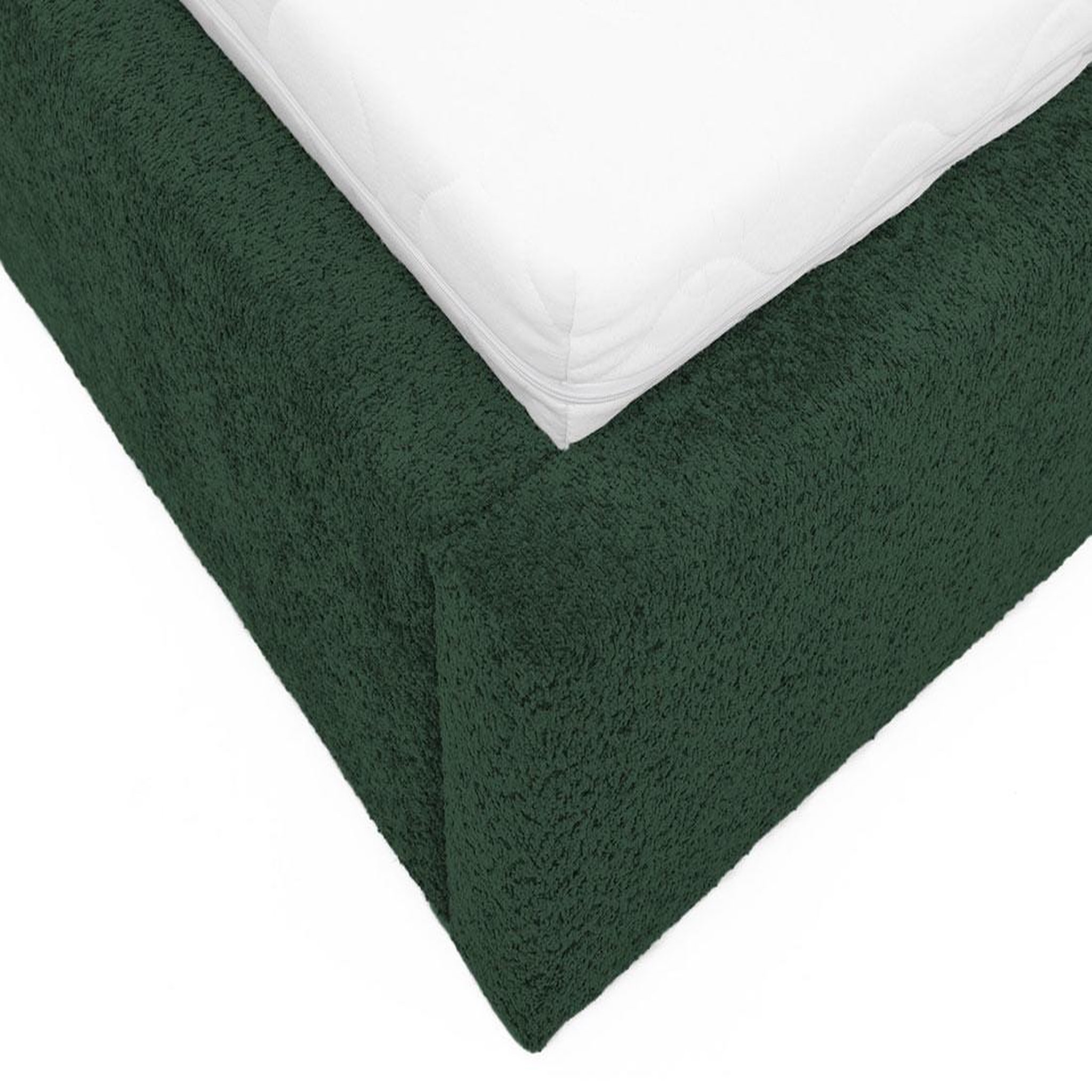Voir la diapositive 5 : BEST MOBILIER Orane - lit coffre - 160x200 cm - en tissu bouclette