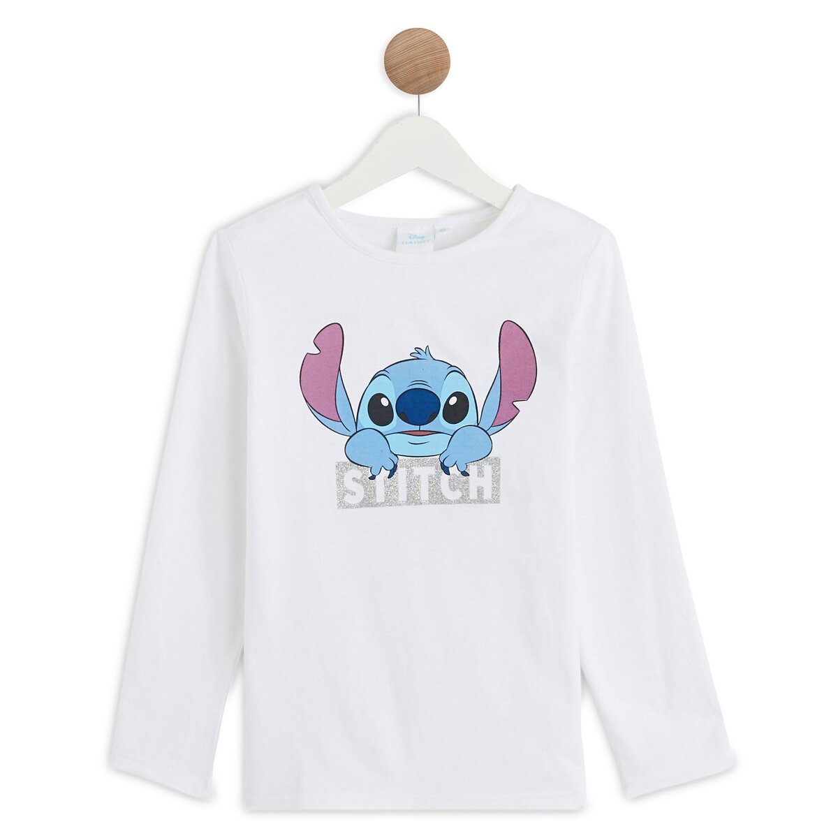 Tee-shirt fille Stitch blanc (3-8A) - DistriCenter