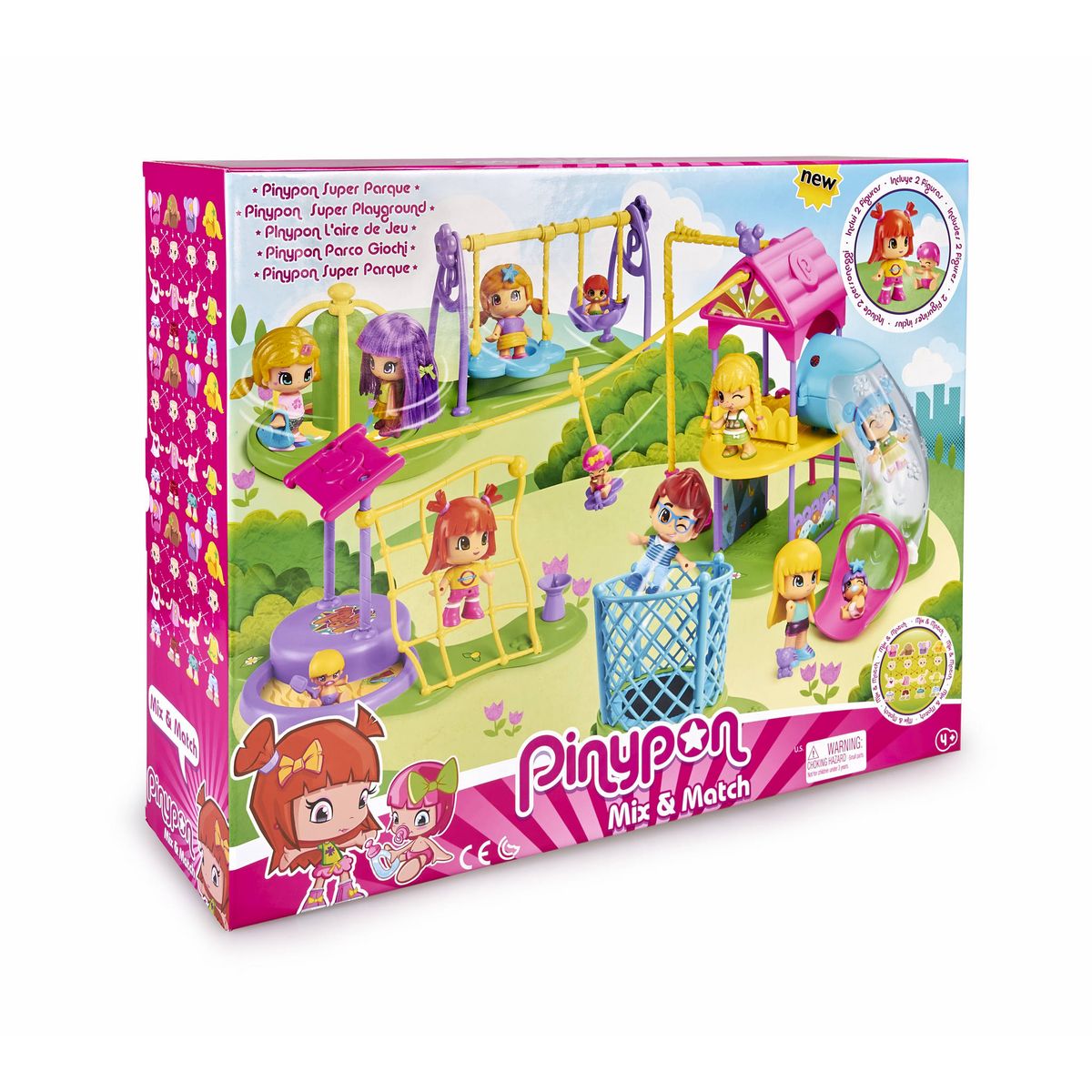 FAMOSA Pinypon - L'aire de jeux + 2 figurines