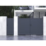 Voir la diapositive 2 : Habitat et Jardin Pack portail + portillon  Marc  - Gris