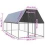 Voir la diapositive 6 : VIDAXL Poulailler d'exterieur 2x6x2 m Acier galvanise