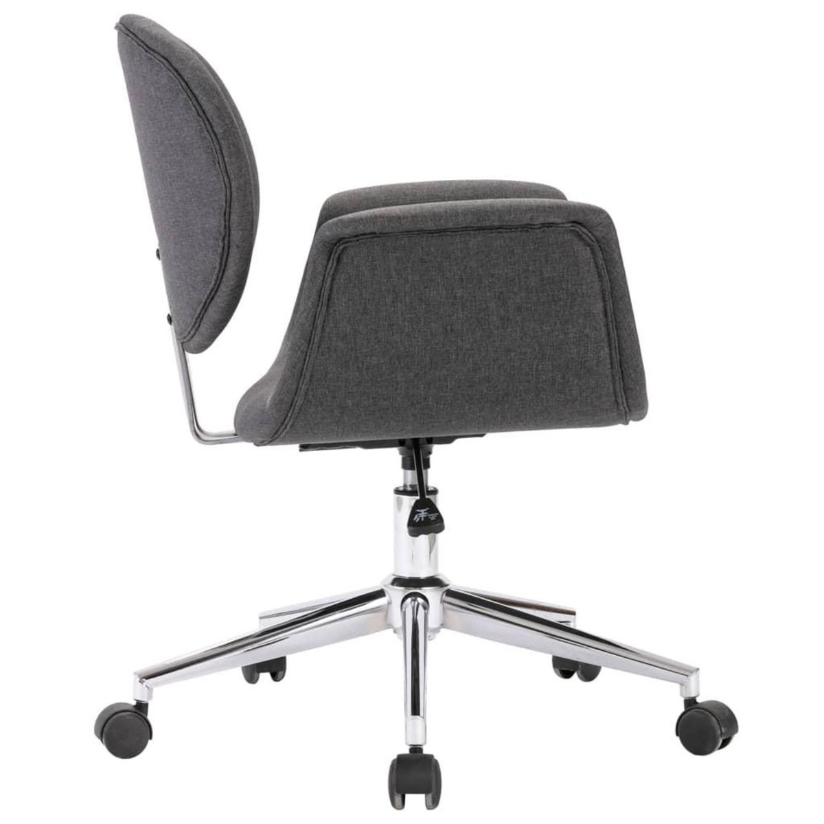 VIDAXL Chaise pivotante de bureau Gris Tissu