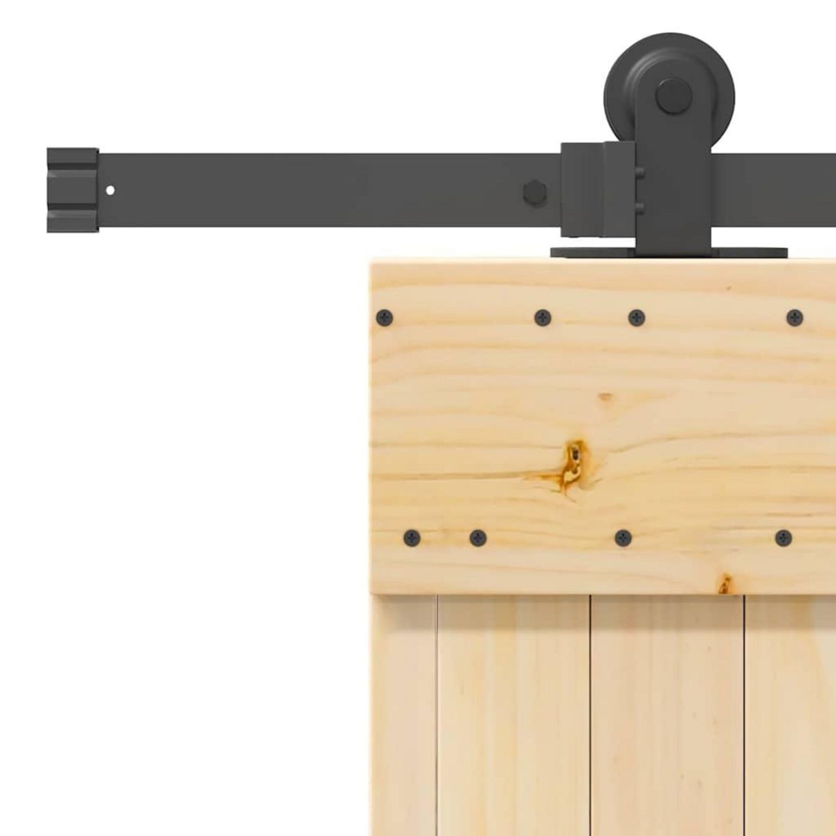 VIDAXL Porte coulissante et kit de quincaillerie 95x210 cm pin massif