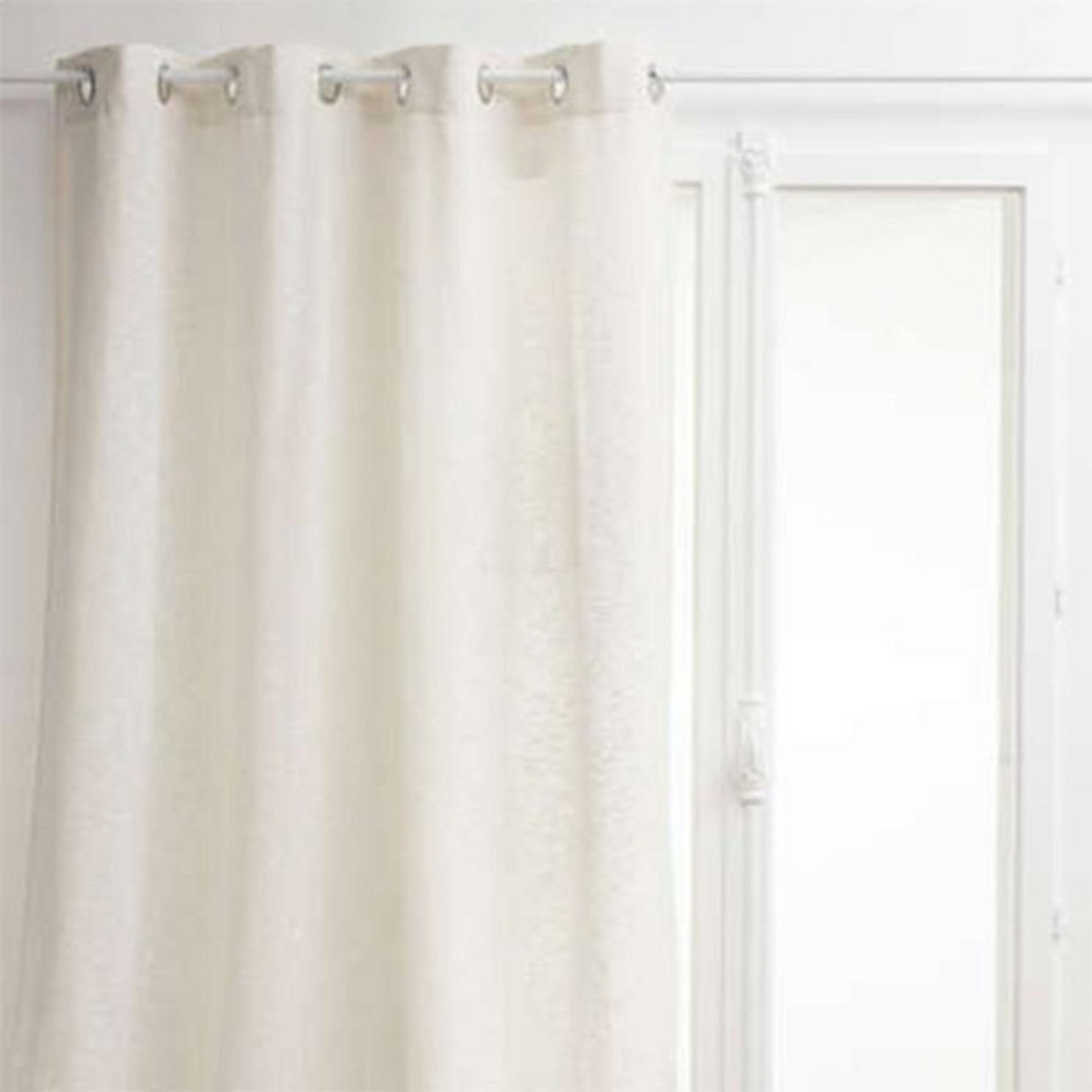 ATMOSPHERA Rideau à Œillets Texturé  Aska  140x260cm Lin