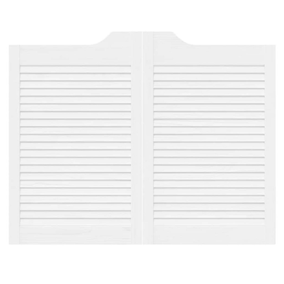 VIDAXL Portes battantes a persiennes 1 paire blanc 80x100 cm