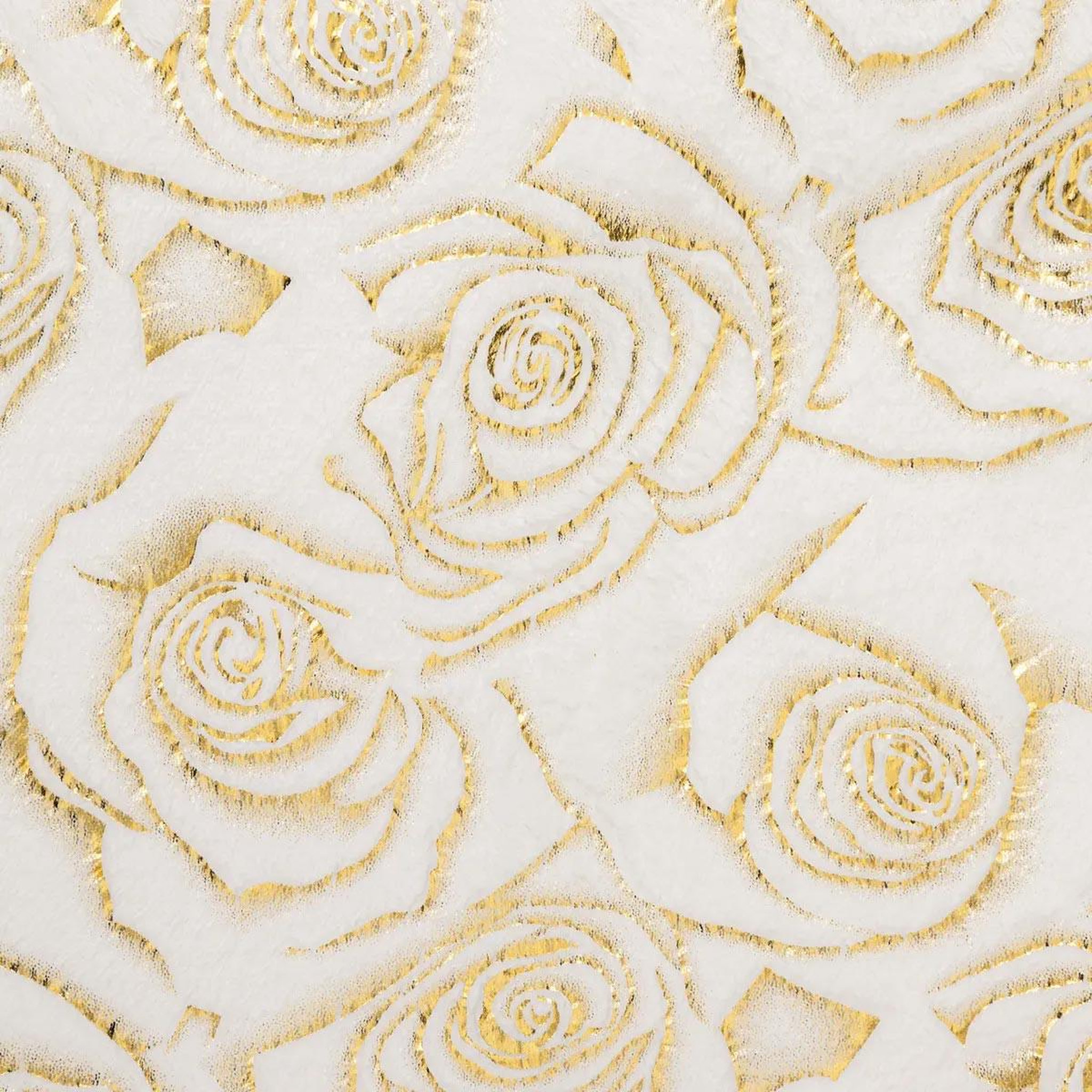 Voir la diapositive 3 : ATMOSPHERA Plaid imprimé  perle de rose  130x180cm blanc