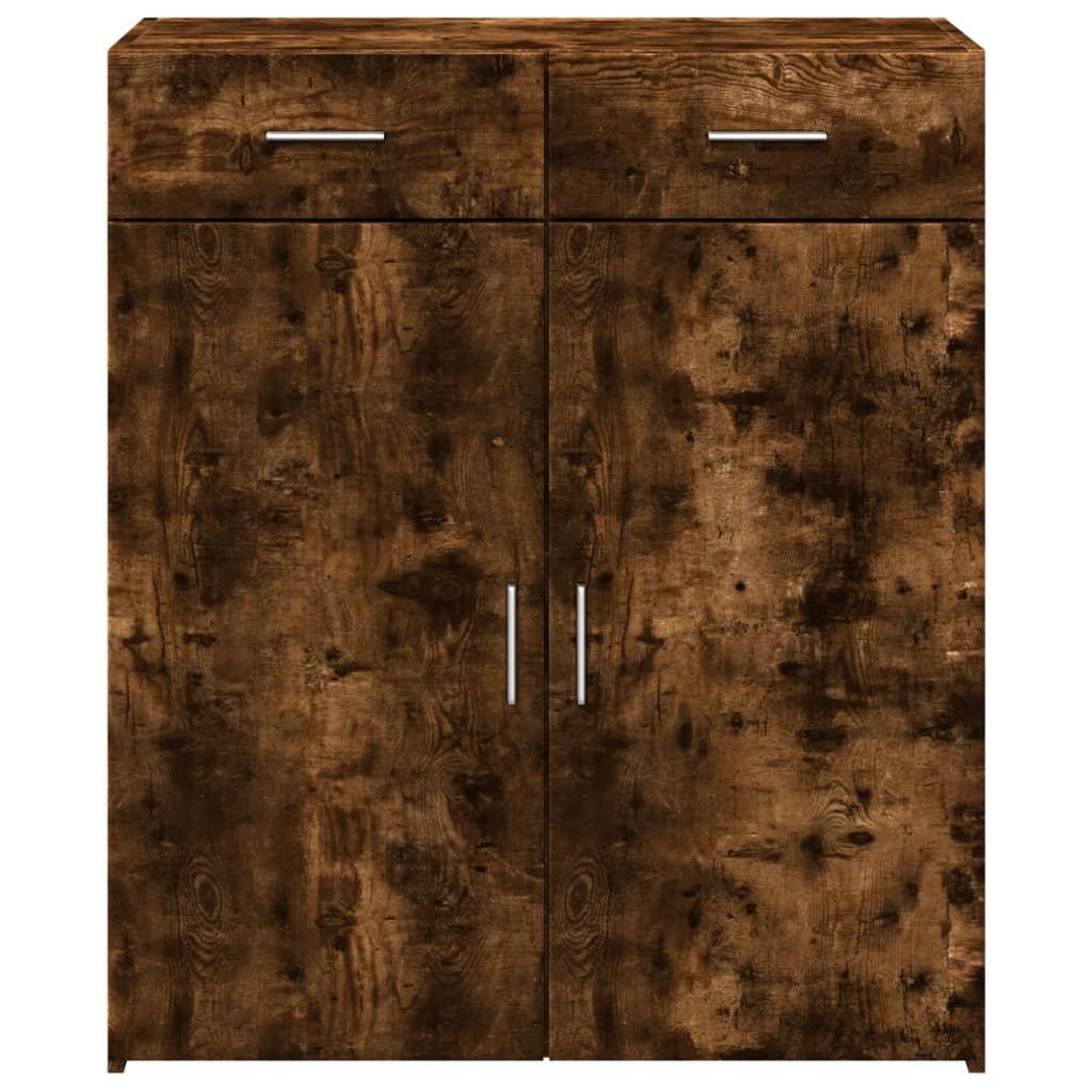 Voir la diapositive 4 : VIDAXL Buffet chene fume 80x42,5x93 cm bois d'ingenierie