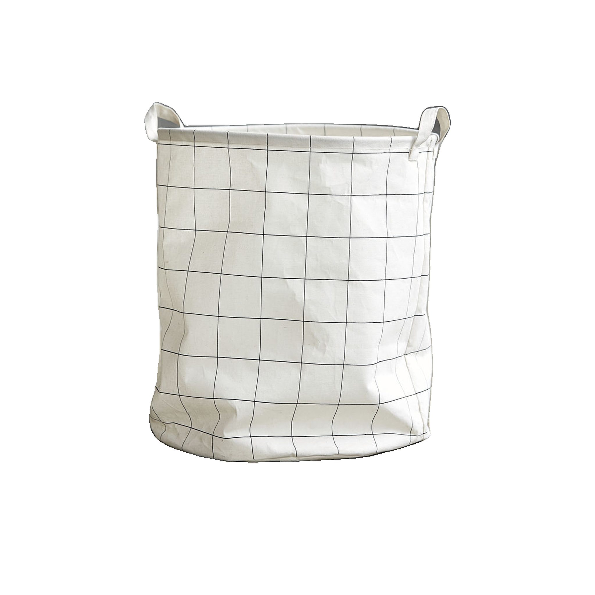 Voir la diapositive 4 : HOUSE DOCTOR Panier à linge House Doctor squares blanche/noire