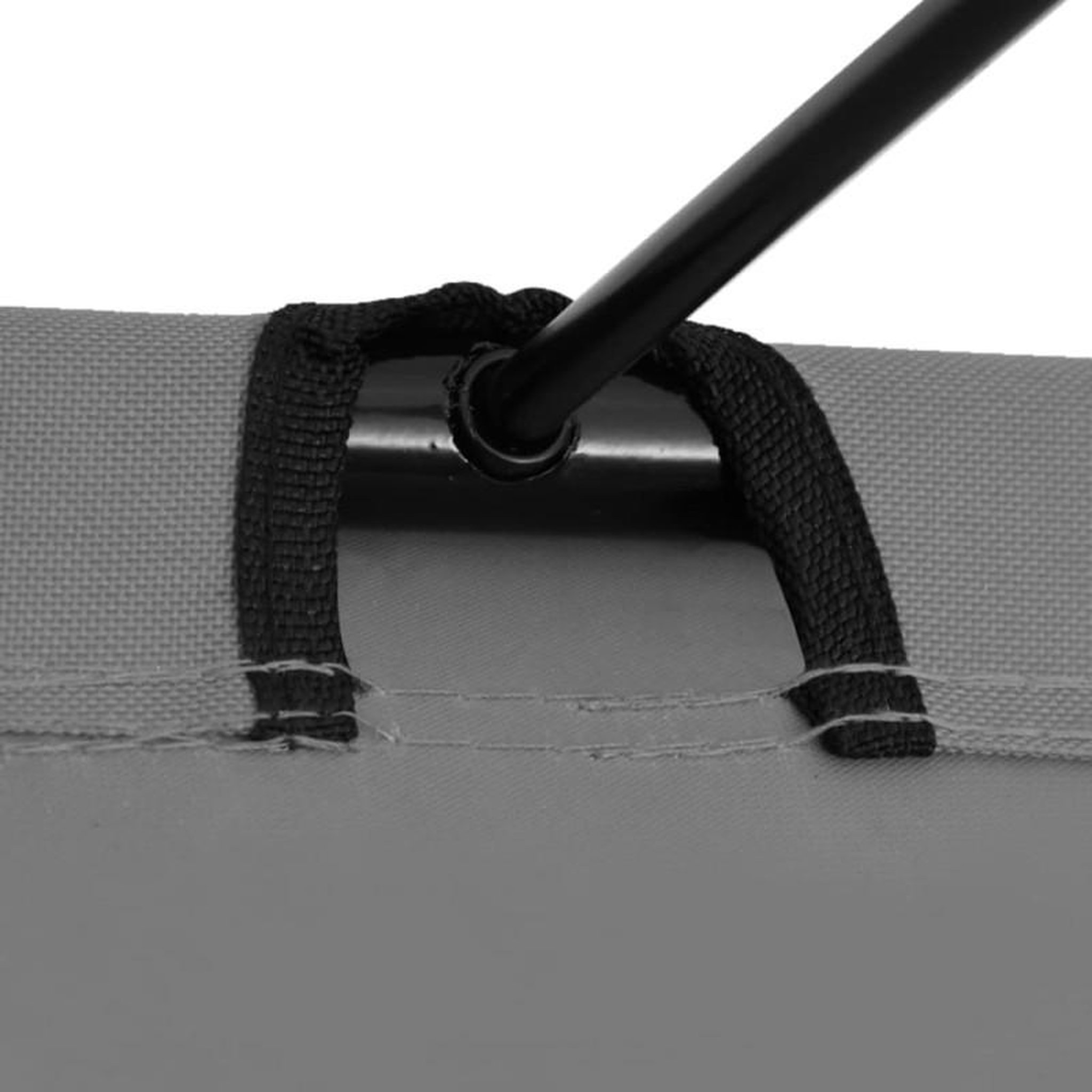 Voir la diapositive 4 : VIDAXL Lit de camping 180x60x19 cm Tissu Oxford et acier Gris