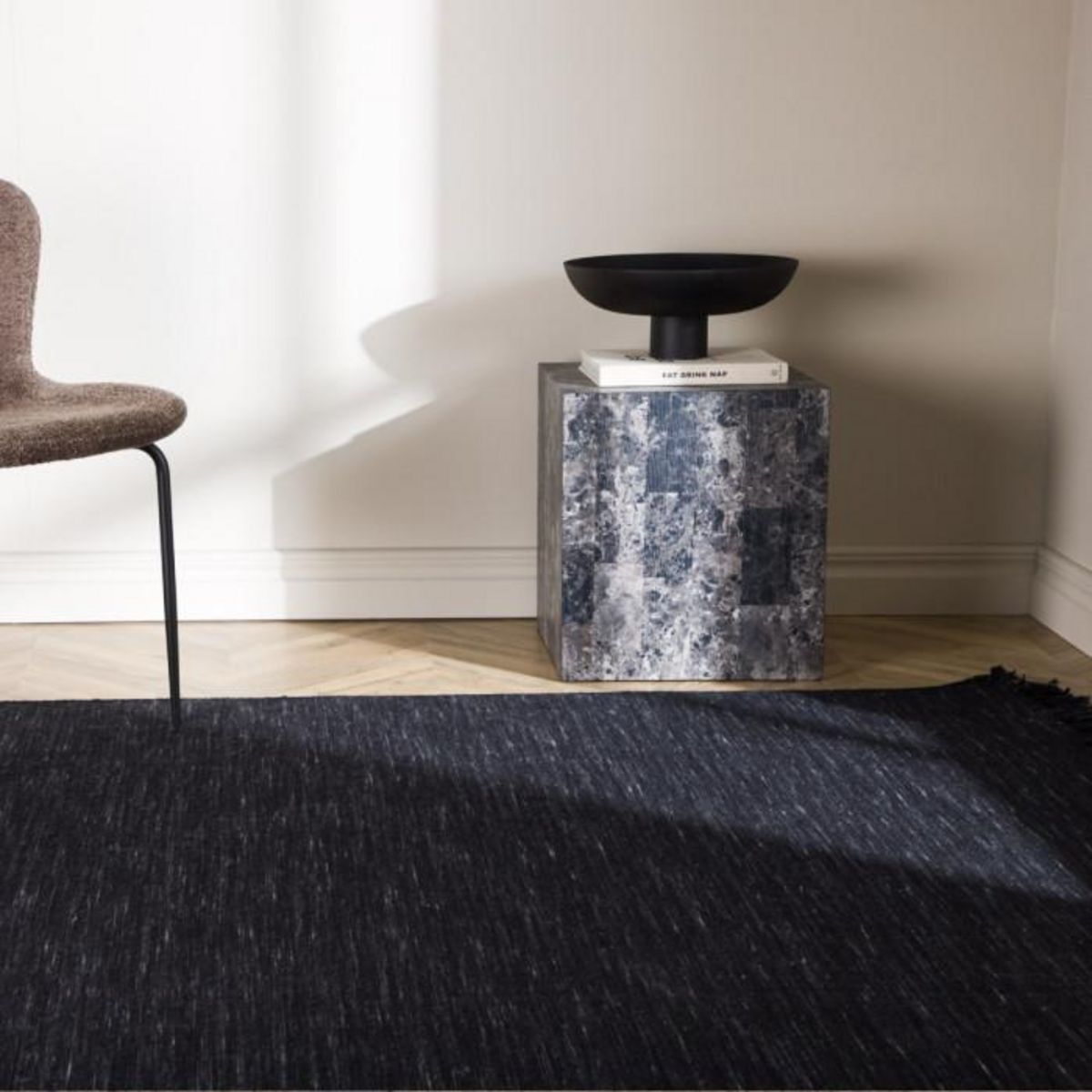 Paris Prix Tapis Déco Chiné  Elton  160x230cm Noir