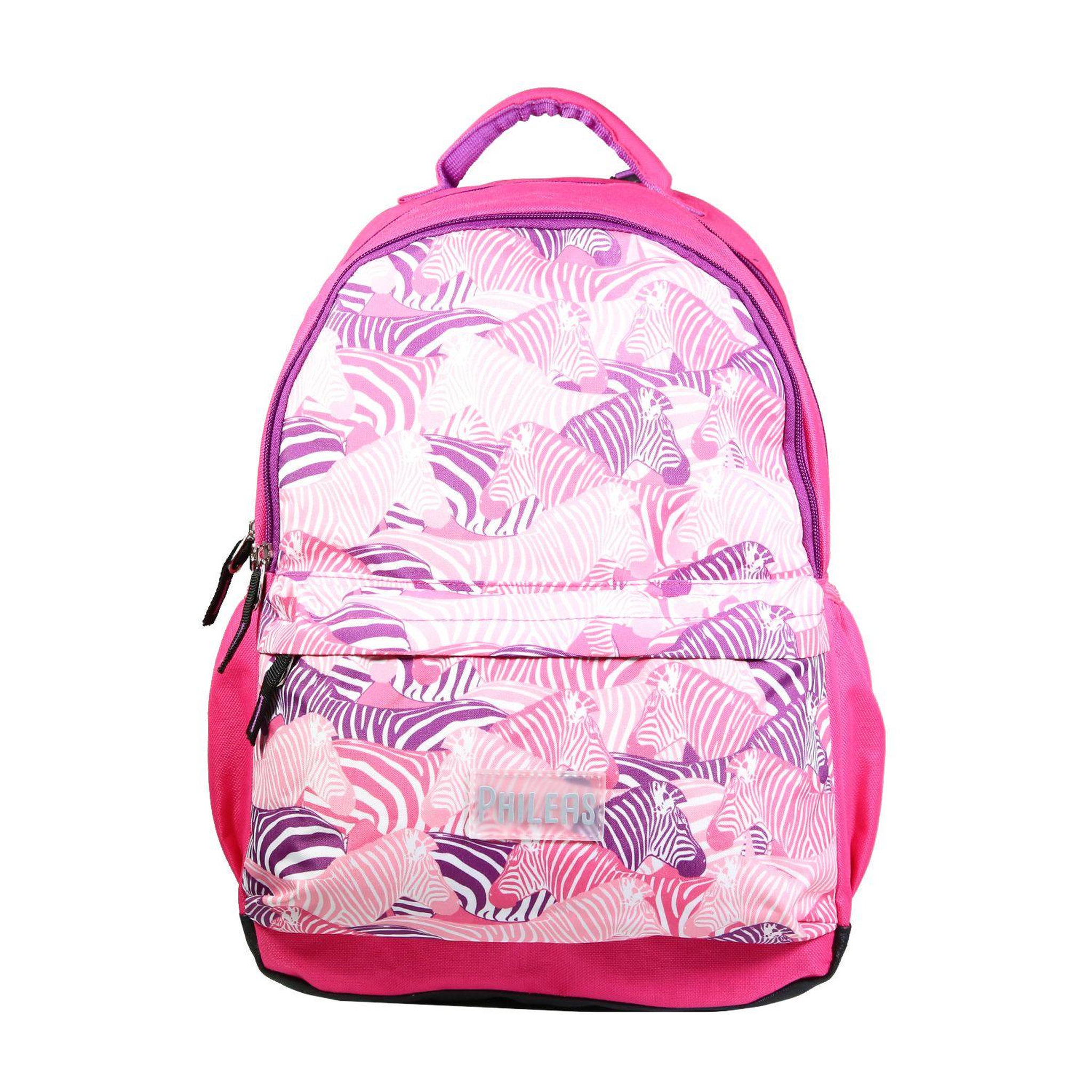 Bagtrotter BAGTROTTER Sac à dos 2 compartiments Phileas Rose Zèbre