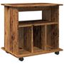 Voir la diapositive 2 : VIDAXL Armoire a roulettes vieux bois 60x45x60 cm bois d'ingenierie