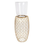 Paris Prix Bougeoir Design Rétro  Malibu  73cm Or