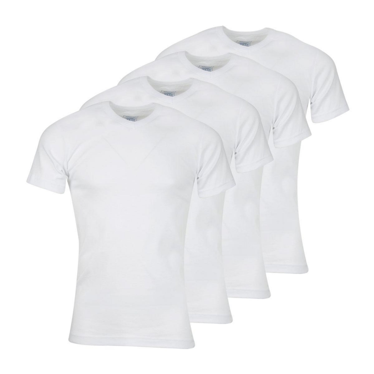 Athena Lot de 4 tee-shirts col V homme Coton Bio
