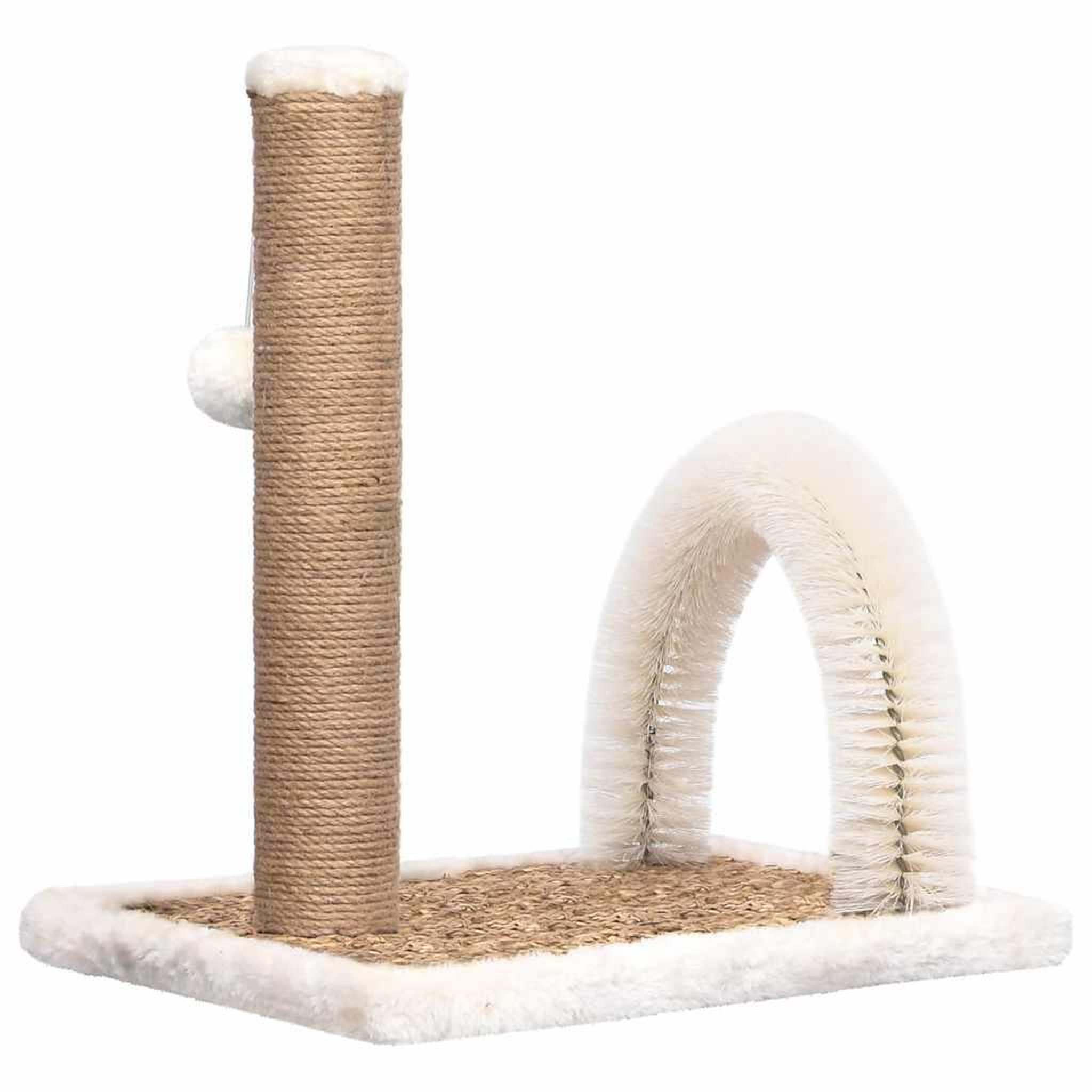 Voir la diapositive 5 : VIDAXL Arbre a chat avec brosse de toilettage en arche et grattoir