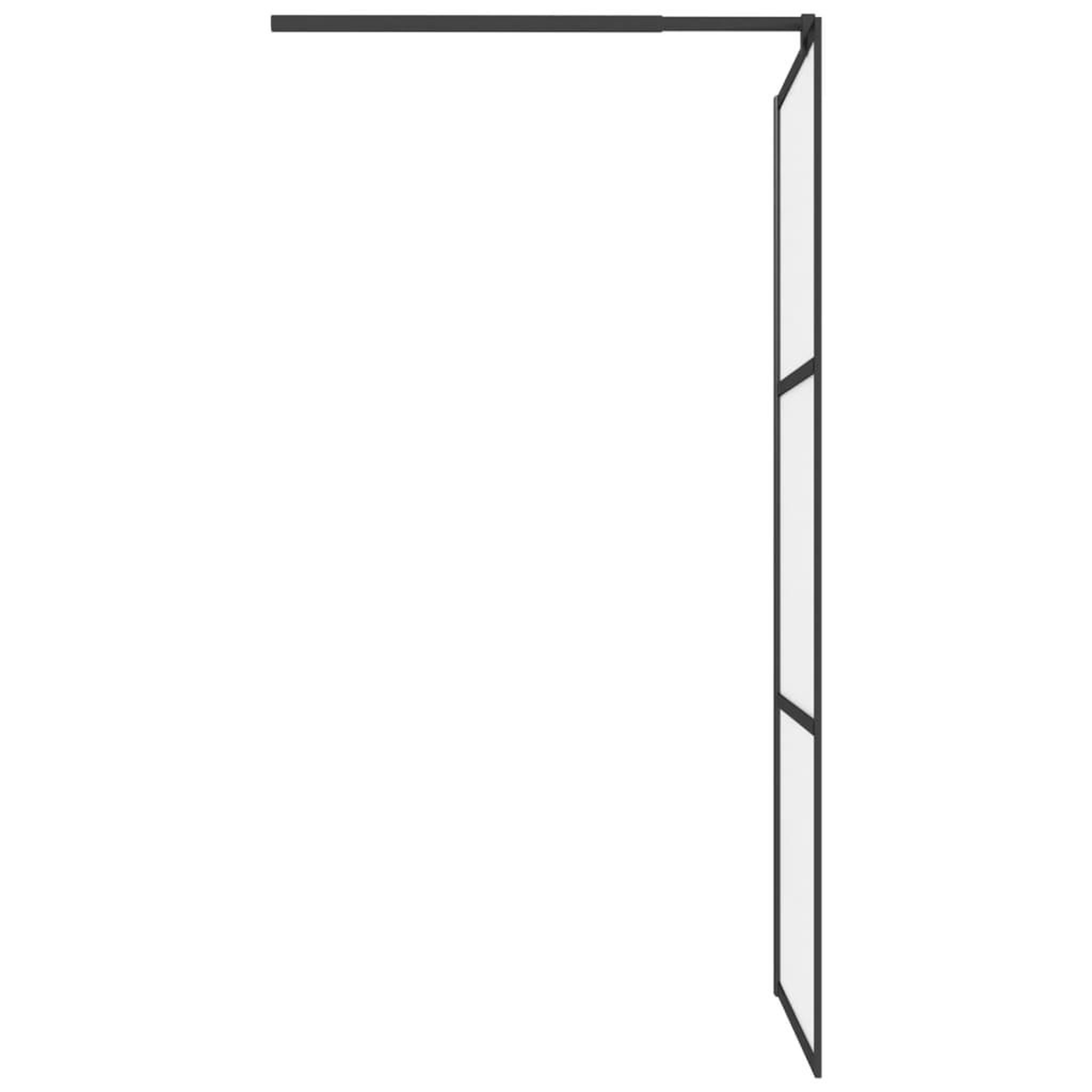 Voir la diapositive 5 : VIDAXL Paroi de douche 90x195 cm Verre ESG depoli Noir