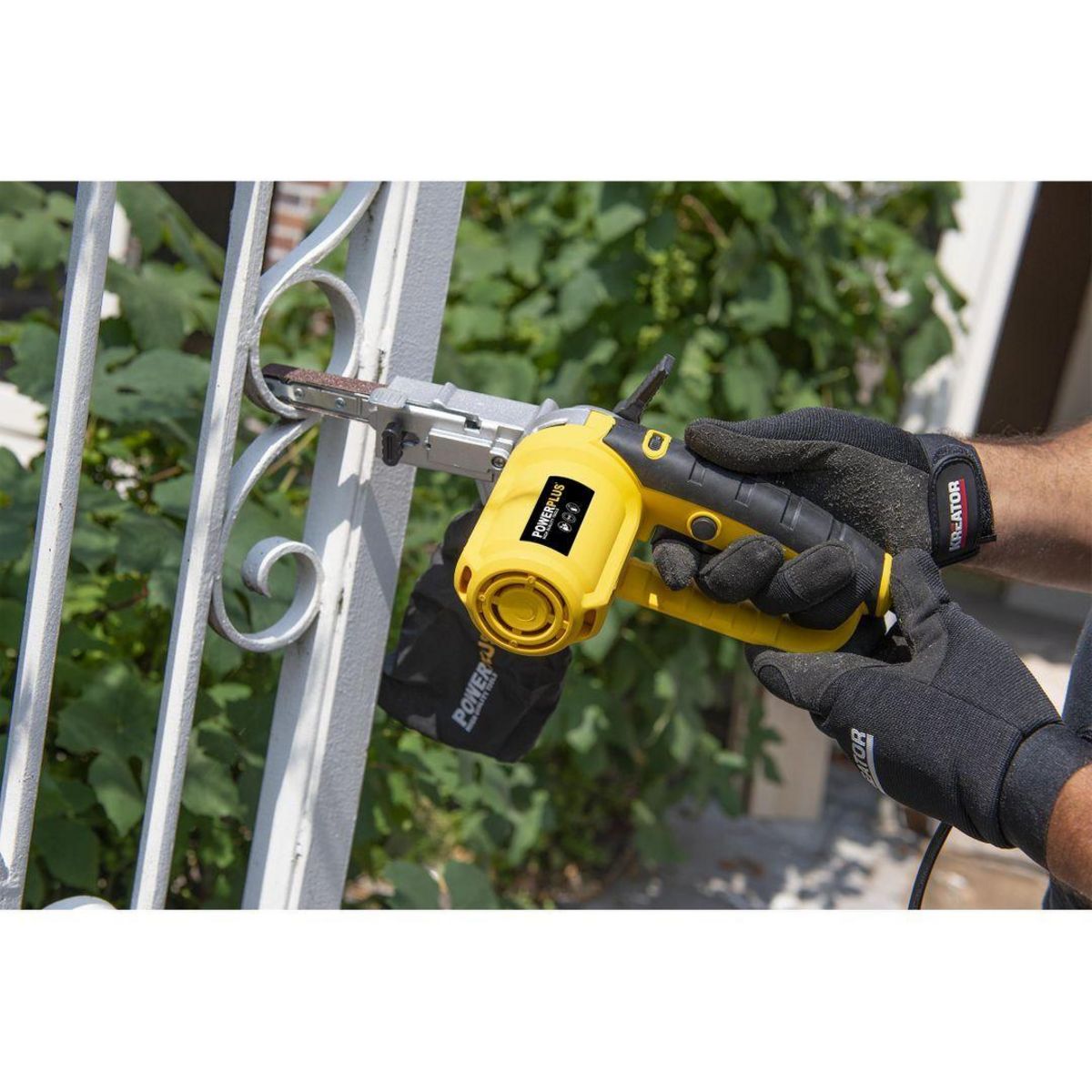 POWERPLUS Lime ponceuse à bande 400 W Powerplus