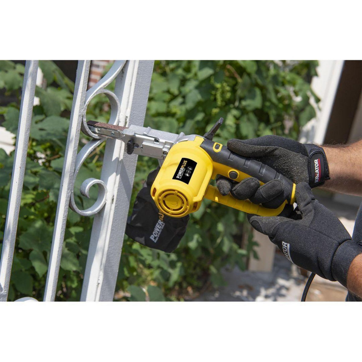 POWERPLUS Lime ponceuse à bande 400 W Powerplus