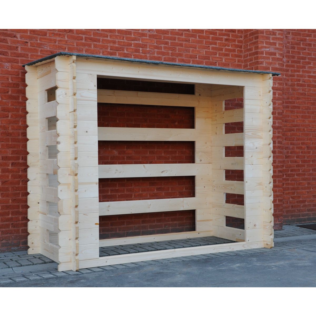 Abri jardin bois CALI / 8.91m² / abri bûches Offert