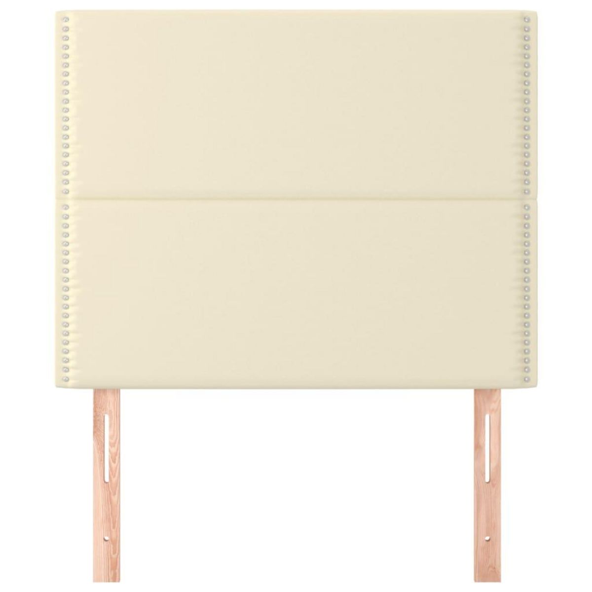 VIDAXL Tetes de lit 2 pcs Creme 90x5x78/88 cm Similicuir