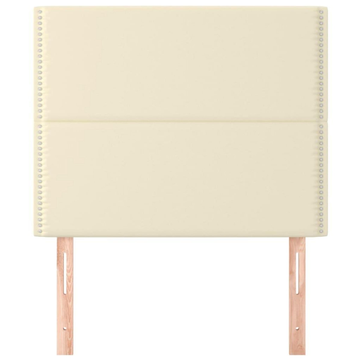VIDAXL Tetes de lit 2 pcs Creme 90x5x78/88 cm Similicuir