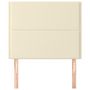 Voir la diapositive 3 : VIDAXL Tetes de lit 2 pcs Creme 90x5x78/88 cm Similicuir