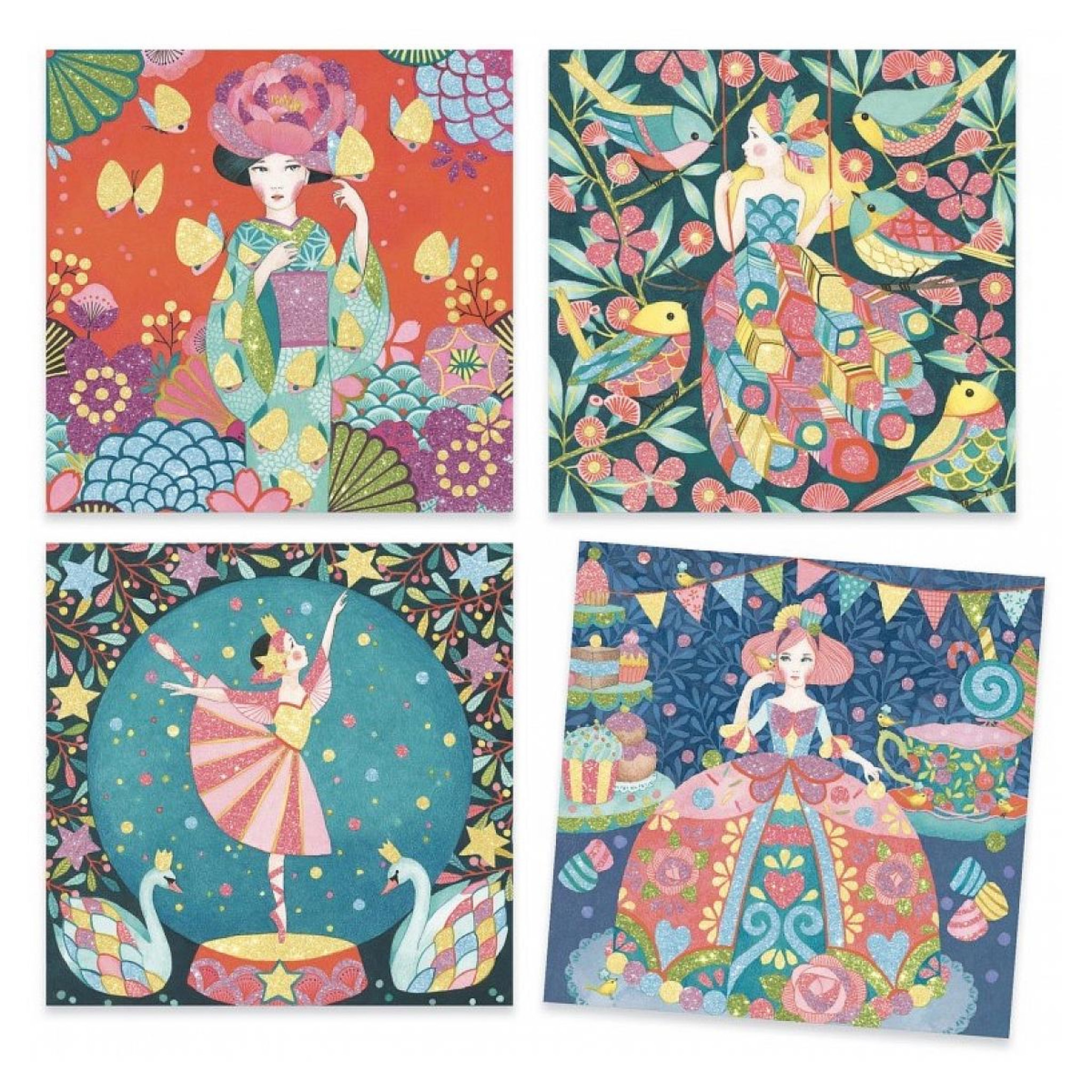Voir la diapositive 2 : Djeco DJ09517 Tableaux Paillettes - Daydream