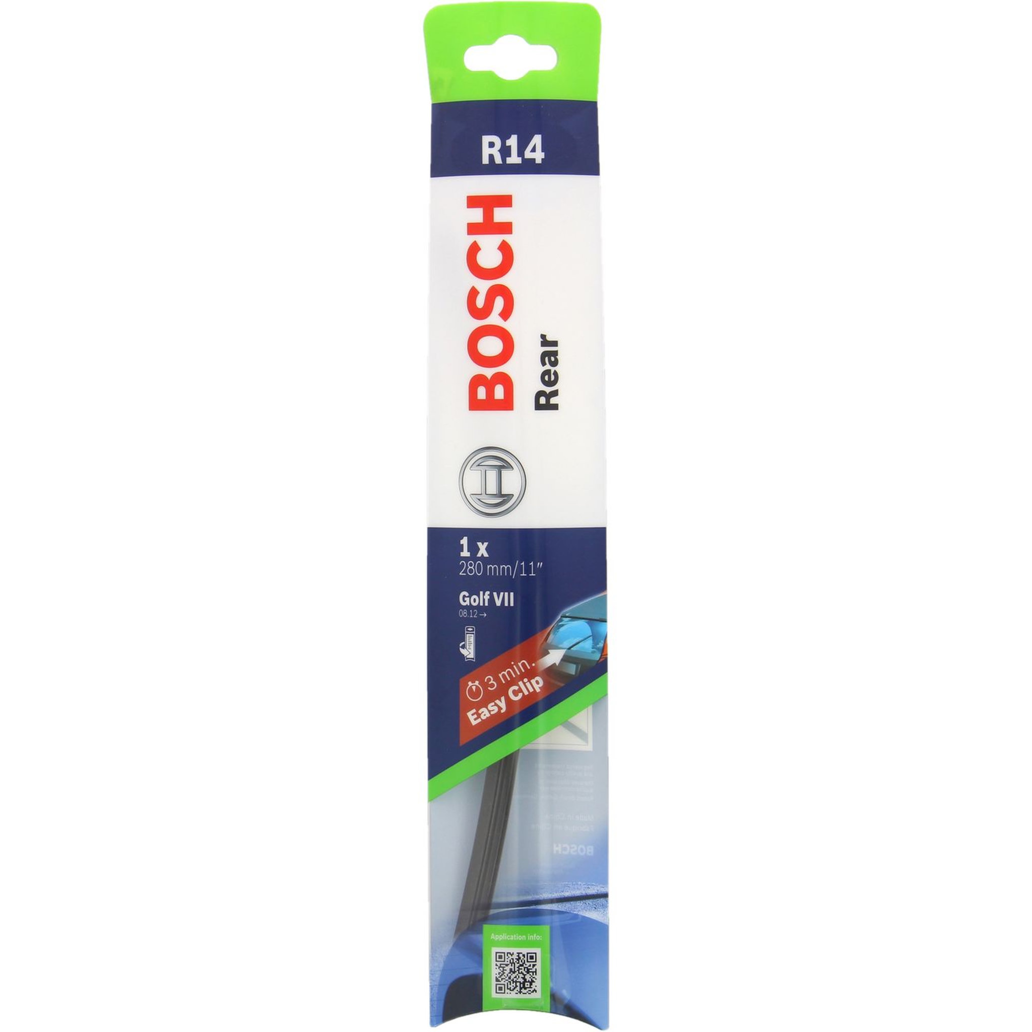 Voir la diapositive 3 : BOSCH Balai d'essuie-glace arrière BOSCH GOLF VIIN°R14