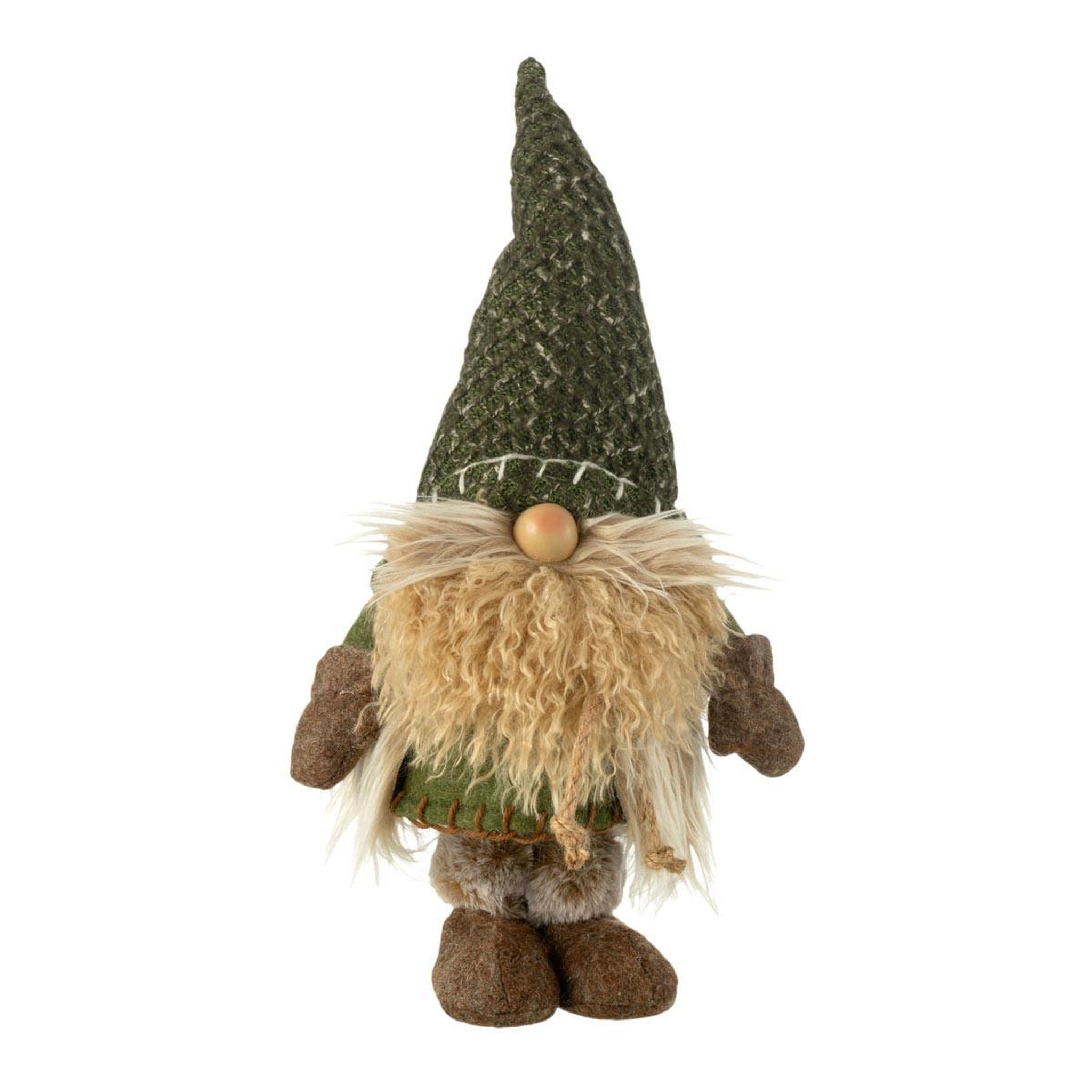 J-LINE Statuette déco lutin  tricot  44cm multicolore