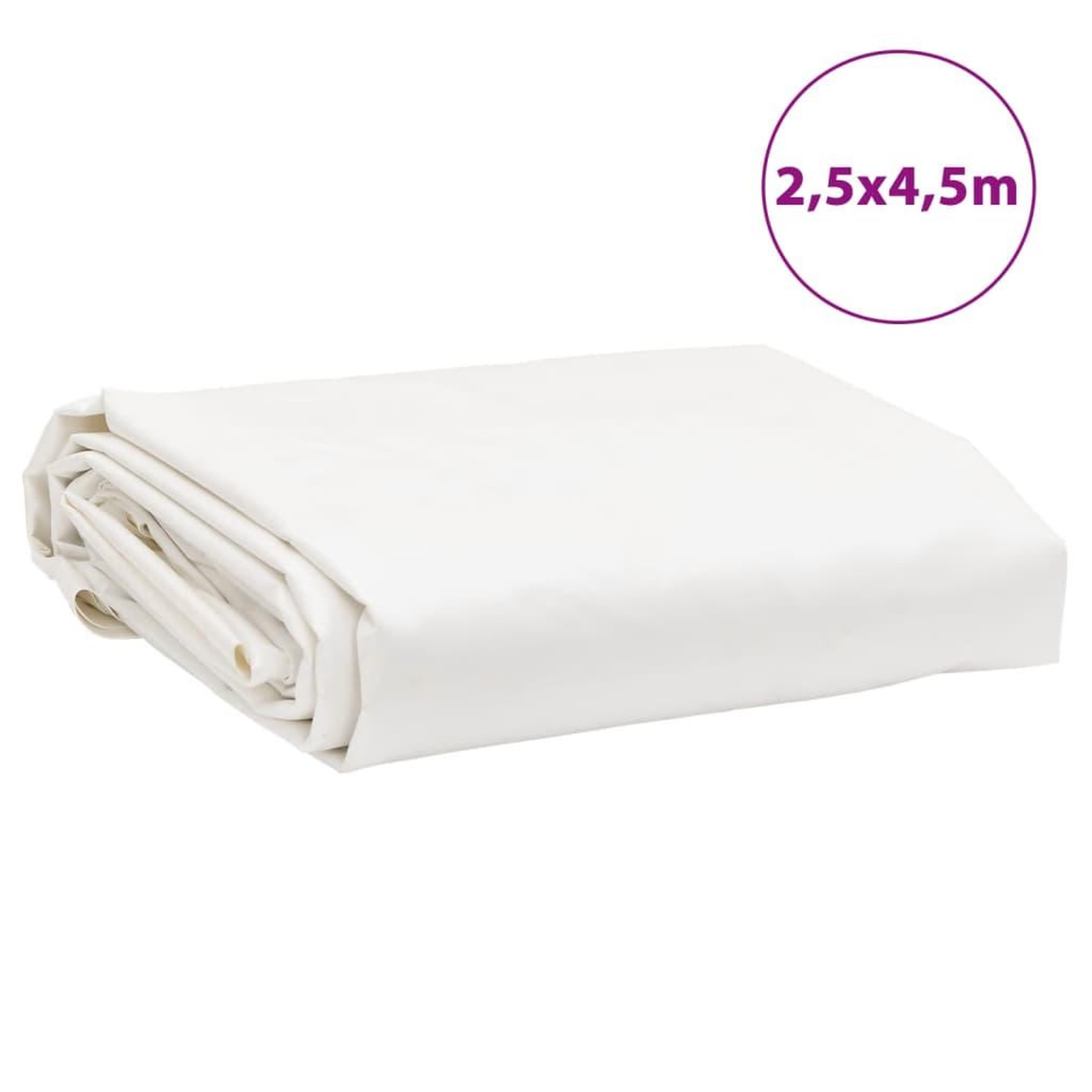 Voir la diapositive 6 : VIDAXL Bache bleu 2,5x4,5 m 600 g/m²